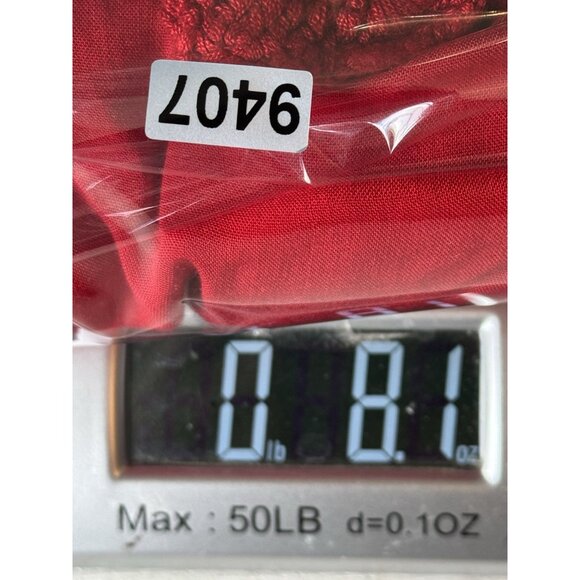 Baik Baik Honolulu Red Crochet Tunic Top Size Large 3/4 Flare Sleeves Boho - Picture 9 of 9